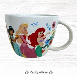 DISNEY PRINCESS Coffee Mug Cup Large Size Ceramic Ariel Cinderella Mulan Belle